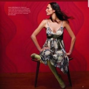 Anthro Maple Floral Empire Tie Strap Dress 4